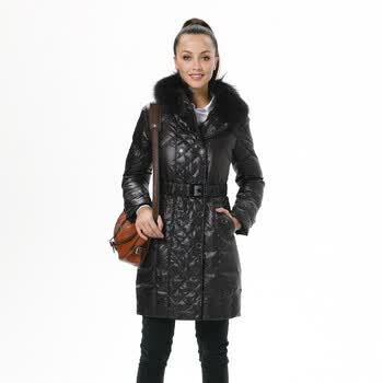 波司登羽绒服 女大牌范双排扣修身时尚款 BR2344 879(金典灰) 190/108A(XXXXL)