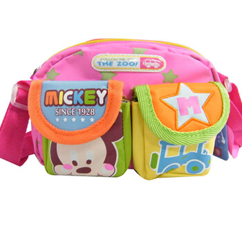 迪士尼/Disney 米奇幼儿斜挎包书包 儿童斜挎包 SM80265玫红色 新品惊喜直降!