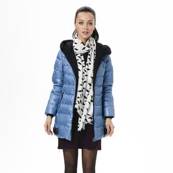 波司登羽绒服 女连帽时尚修身款 BR2302 1167(巴黎蓝) 190/108A(XXXXL)