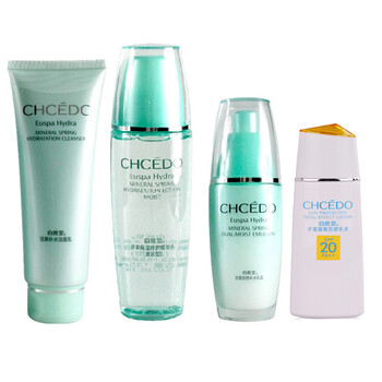 自然堂活泉补水防晒4件spf30