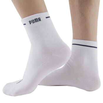 【全场满200减60，先领券，后下单】PUMA 彪马 男士绣花商务休闲 短袜子P1151003 漂白-中古蓝 25-27cm