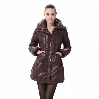 波司登羽绒服 女翻领喇叭袖时尚款 BR2350 1277(紫彤色) 190/108A(XXXXL)