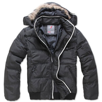 我的速度WOOD SOON 2012男装新款 棉服外套短款毛领棉衣7006 黑色 185/XXL