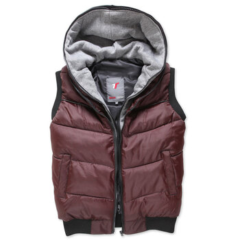 我的速度 WOODSOON 2012秋冬新款 超厚两面穿马夹 MJ6006 枣红 185/XXL