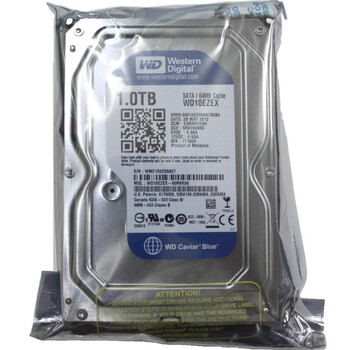 西部数据(WD)蓝盘 1TB SATA6Gb/s 7200转64M 台式机硬盘(WD10EZEX)