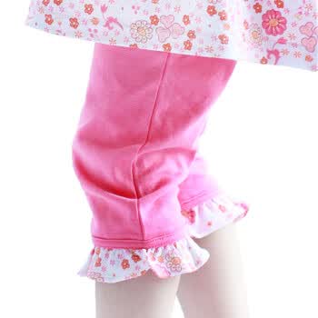 李宁母婴纯棉糖果色七分裤G203JD 向阳花 110cm(4岁)