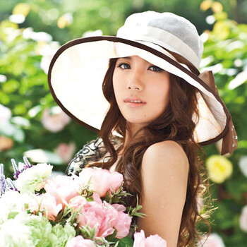 莹彩女孩新款大沿帽子女士空顶遮阳帽时尚沙滩帽 29杏色 均码