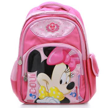 迪士尼/Disney 米奇双肩减负护脊学生书包 M0377 玫红色 新品惊喜直降！