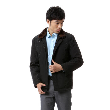 新品 蓝冰 羽绒服男商务大毛领 ^@^BA58010 深咸菜 185/XXXL