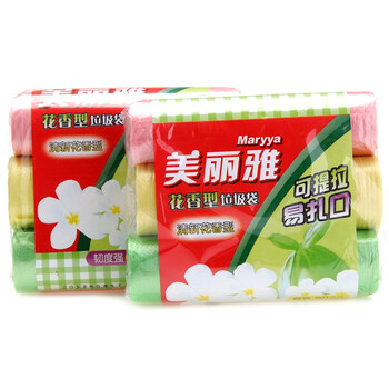 美丽雅 花香型垃圾袋45x55cm中号180只 Hc048430