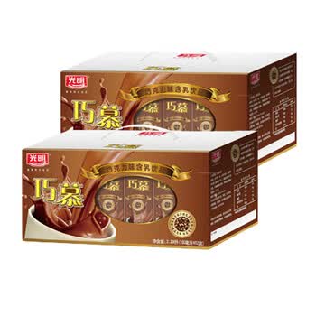 光明190ml巧慕巧克力味含乳饮料2箱24盒
