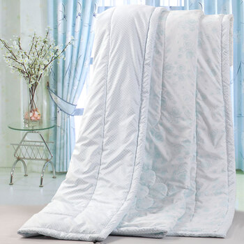 莎草 夏被/夏凉被/空调被 春秋被 空调被 蓝色印花夏被 200cm*230cm