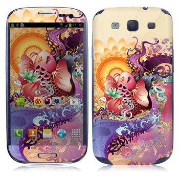 IdeaSkin 三星 I9300 Galaxy SIII/I9308/I939 鱼跃鸢飞 外壳保护套皮贴膜 DCUB311019