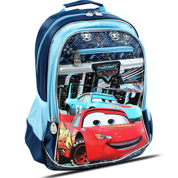 迪士尼/DISNEY 汽车总动员小学生书包 双肩背包 儿童书包C0044 蓝色