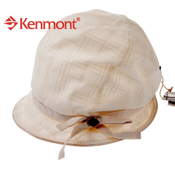 kenmont凯蒙特帽子春夏户外防晒防紫外线大沿女士遮阳帽子KM-0264 白色