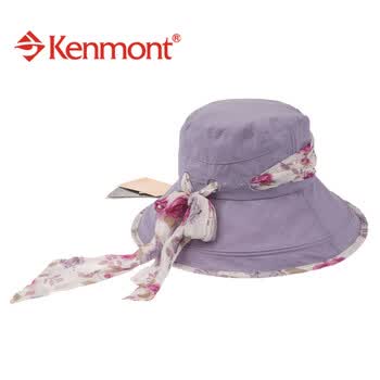 kenmont凯蒙特帽子 春夏女士帽子 防紫外线遮阳帽子KM-0382 紫色
