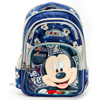 Disney/迪士尼米奇书包减负书包小学生书包男款SM80302 宝蓝色 1