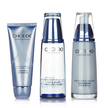 自然堂CHCEDO 雪域精粹纯粹清润3件套（洗颜霜110g+冰川水160ml+滋润乳液120ml）