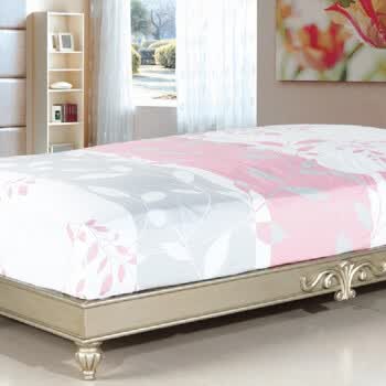 lakrina 可芮娜 新款斜纹纯棉床裙床笠床单床罩床套1.2 魅力丽人 叶语浪漫 1.2米