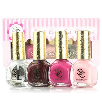 法国正品Sweet City环保彩色指甲油套装 糖果色美甲用品 A03