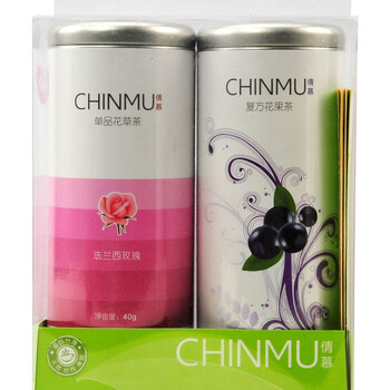 倩慕CHINMU 蓝莓情深花果茶+法兰西玫瑰花茶（礼盒装）