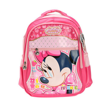 Disney/迪士尼米奇小学生卡通书包SM80294 玫红 F