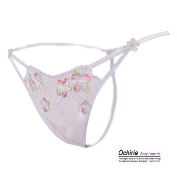 欧姿丽雅 性感透明<em>绣花</em>薄纱诱惑丁字裤T裤 女