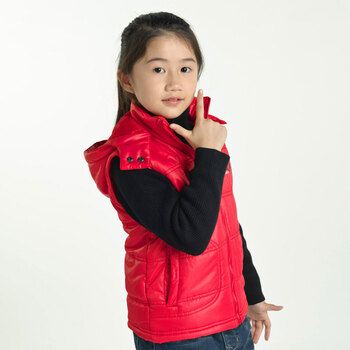 美龙儿童装女童秋冬装舒适保暖<em>时尚</em>羽绒<em>棉马甲</em>