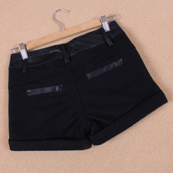 嫒丽思 2012新品<em>短裤</em>秋冬<em>女</em> <em>冬季毛呢短裤</em>靴裤