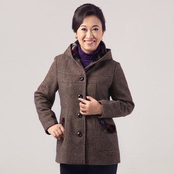 香曼2012中老年女装<em>秋装</em>新品<em>女长款外套</em>中年