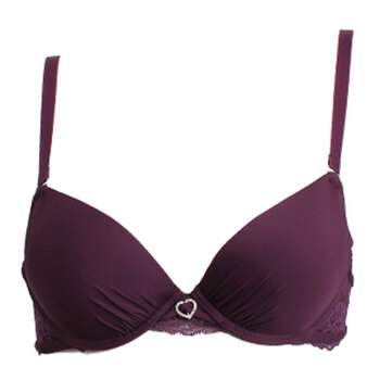 心魅 zim 性感妩媚<em>少女</em>黑色时尚小胸3/4杯<em>胸罩</em>