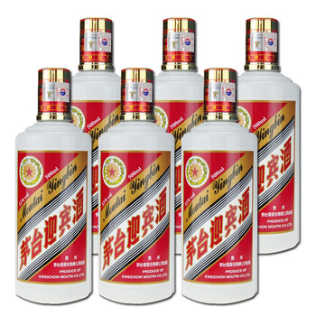 6瓶装 茅台迎宾酒 53度 500ml 酱香型白酒