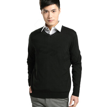 男修身羊毛衫v领厚牌子好不好 羊毛衫男v领20