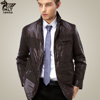 马莱特男装 2012新款休闲薄棉衣服 秋冬外套 时