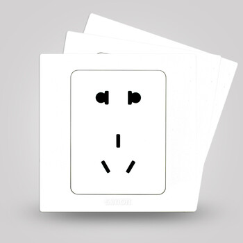 西蒙电气5系列开关插座L51084五孔插座面板5