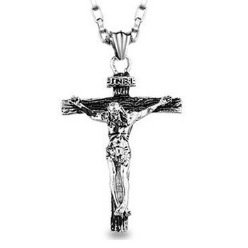 七夕 MaoMao耶稣 十字架项链 瑞士精钢项链 男