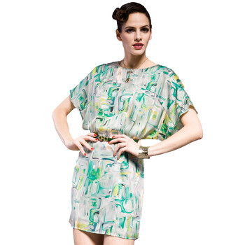 BukSuk宝丝露绿色连衣裙8383AOD102,M小组