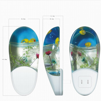 KLT快灵通 GN570小夜灯触感式节能LED插电床头灯宝宝夜起灯温暖柔光