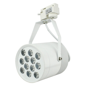 亮昀美LYM LED 12w轨道射灯导轨灯LED射灯 DGDJ005 白壳白光 白色外壳暗装