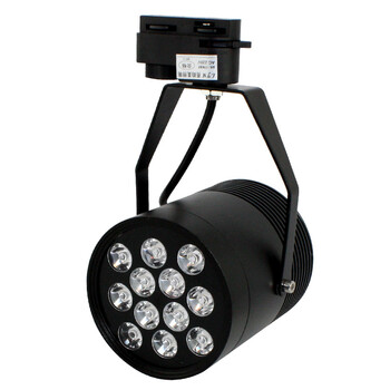 亮昀美LYM LED 12w轨道射灯导轨灯LED射灯 DGDJ005 白壳白光 白色外壳暗装