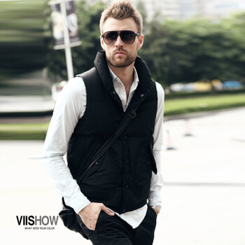 西班牙viishow新款 欧美风潮男短款<em>羽绒服</em>hm8