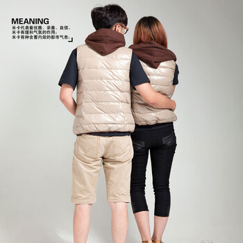 坦博尔 2012<em>秋冬</em>新款 男 <em>女短款</em>新潮情侣<em>马夹</em> 