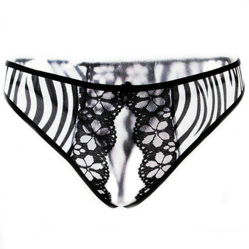 姿丽雅 野性魅力 刺绣蕾丝性感情趣内衣<em>开裆</em>丁