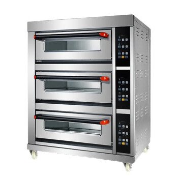 苏勒 电烤箱商用智能大型二层二盘披萨蛋糕面包烤鸡大容量烘焙电热烤炉 电脑款三层三盘(用电)