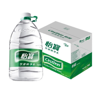 怡宝 饮用纯净水 4.5L 4 桶/箱