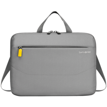 新秀丽（Samsonite）电脑包手提包商务背包公文包苹果华为笔记本电脑包14英寸BP5浅灰