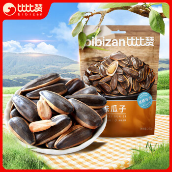 比比赞（BIBIZAN）焦糖味瓜子200g/袋 葵花籽每日坚果炒货团购批发休闲小零食品