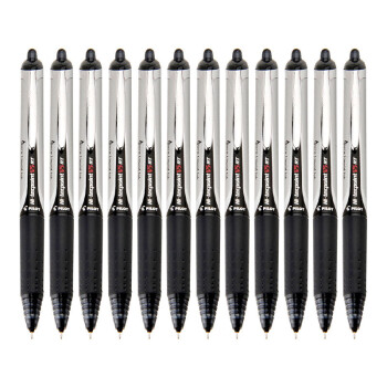 百乐（PILOT）BXRT-V5 按动中性笔签字笔水笔 黑色 0.5mm 12支装