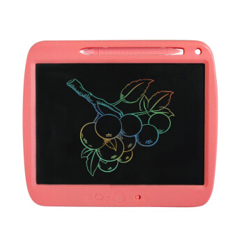 吉瑞恩斯（JARANCE）可充电透明手写板 usb局部擦液晶写字板 lcd临摹彩色儿童画板 9吋可充电粉色彩笔