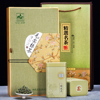 茗山生态茶 茶叶绿茶 新茶毛尖绿茶  新茶 浓香型  250g旗袍茶叶礼盒装
